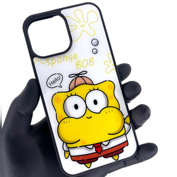 iPhone Glass Case - Sponge BOB (iPhone 15 Series)