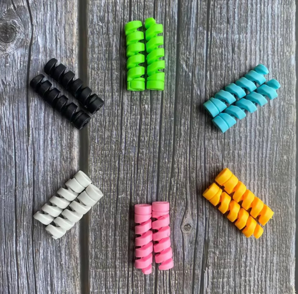 Highly Flexible Silicone Cable Protectors (4 pcs)