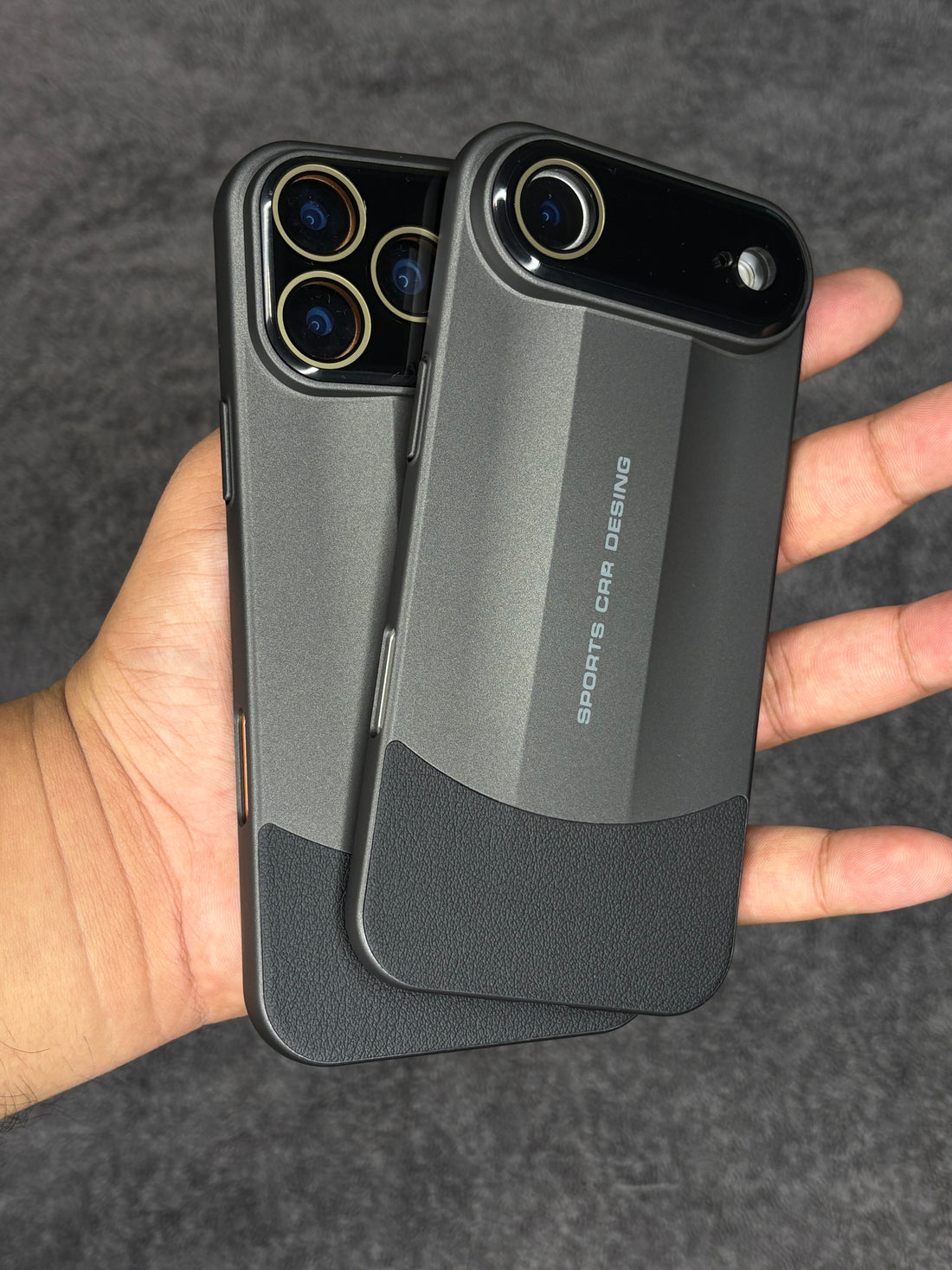 Sports Design Luxury Matte Case with Leather Grip