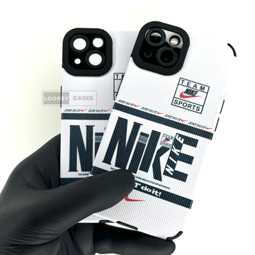 iPhone Textured Printed case - Green NIKE (iPhone 12 Series)