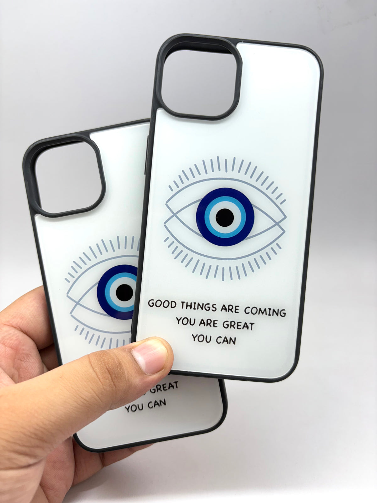iPhone Glass Case - Evil Eye