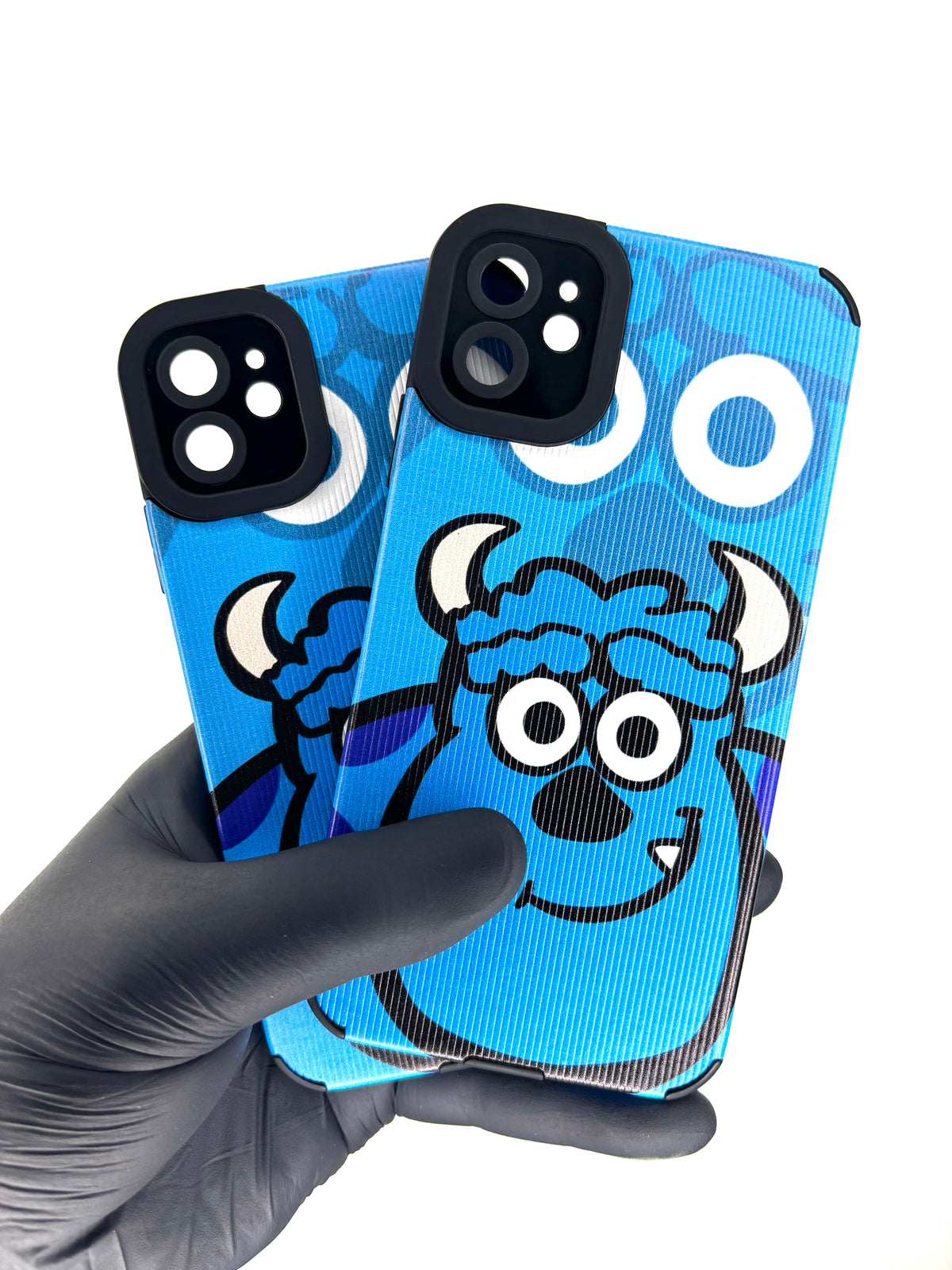 iPhone Textured Printed case - Blue Monster