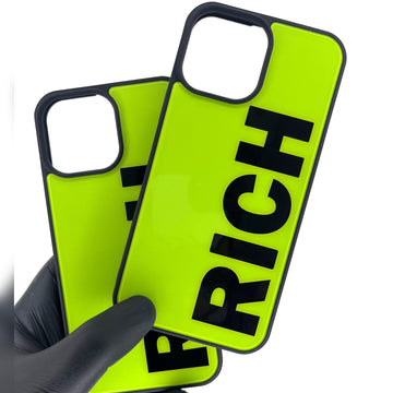 iPhone Glass Case - Rich (Neon) (iPhone 13 Series)