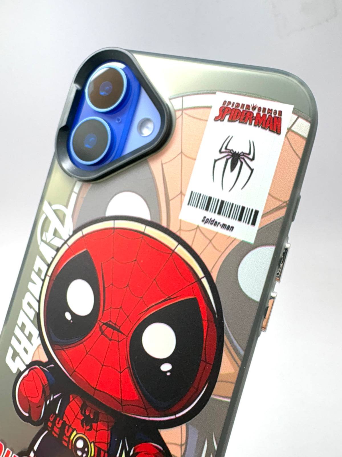iPhone Matte Finish Case - Red Cartoon Spider