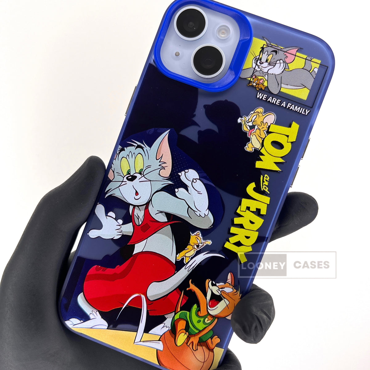 iPhone Matte Finish Case - Tom And Jerry Blue shade