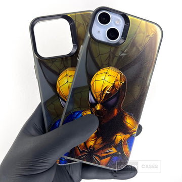 iPhone Matte Finish Case - Gold Spider (iPhone 13 Series)