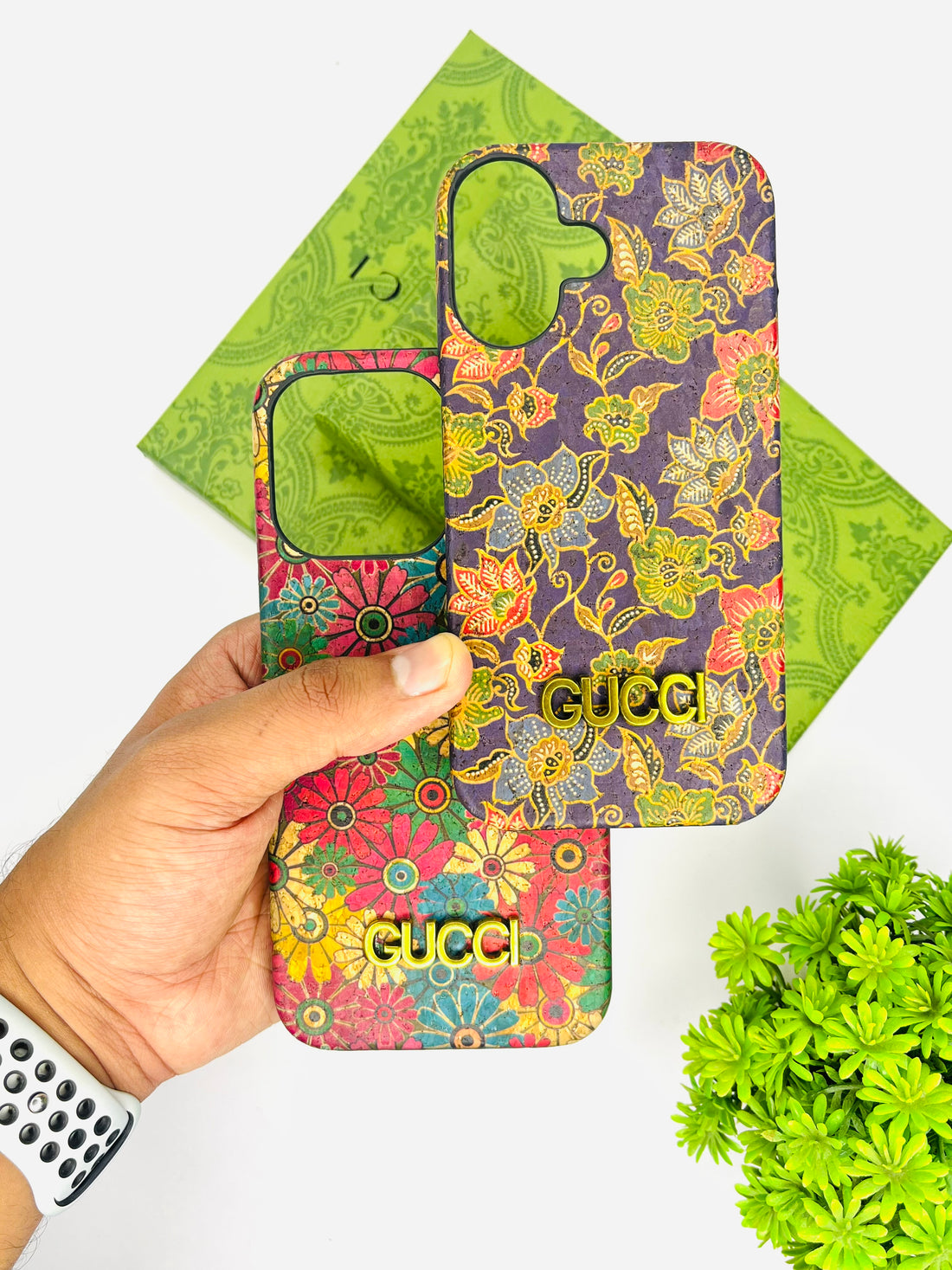 GUCCI - CHANEL Floral Hard Shell Case