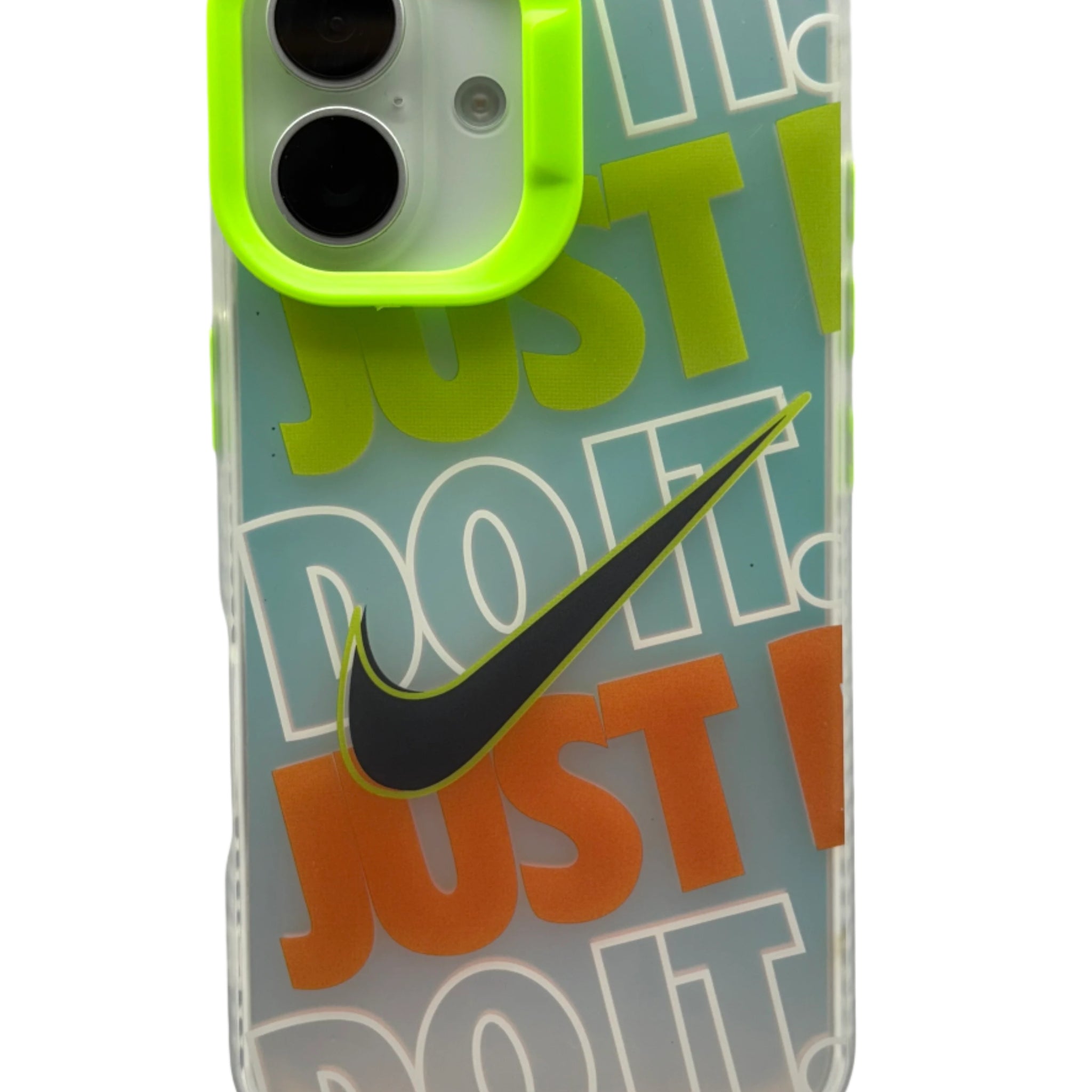 iPhone 3D Fluorescent Case - Neon Ring Black Tick (iPhone 14 Series)