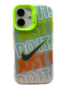 iPhone 3D Fluorescent Case - Neon Ring Black Tick