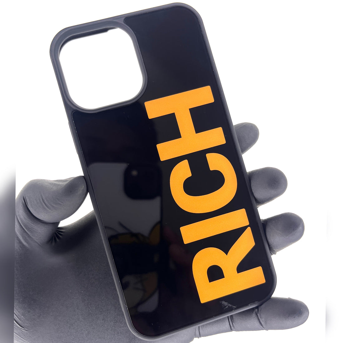 iPhone Glass Case - Rich (Black) (iPhone 11 Series)