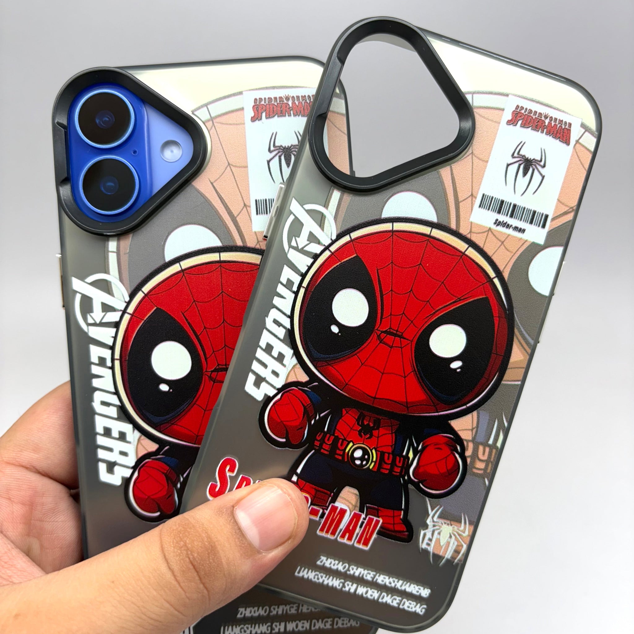 iPhone Matte Finish Case - Red Cartoon Spider (iPhone 15 Series)