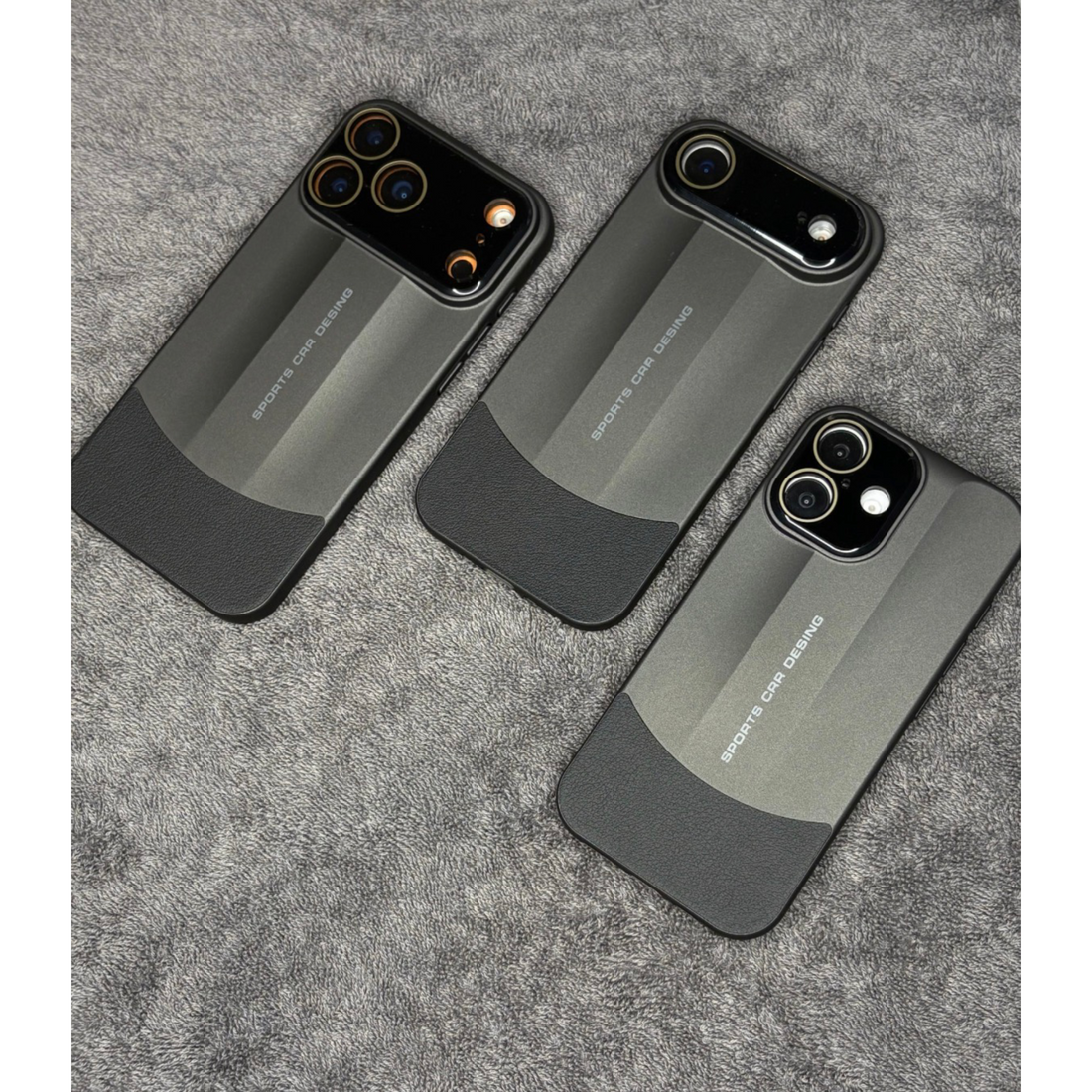 Sports Design Luxury Matte Case with Leather Grip