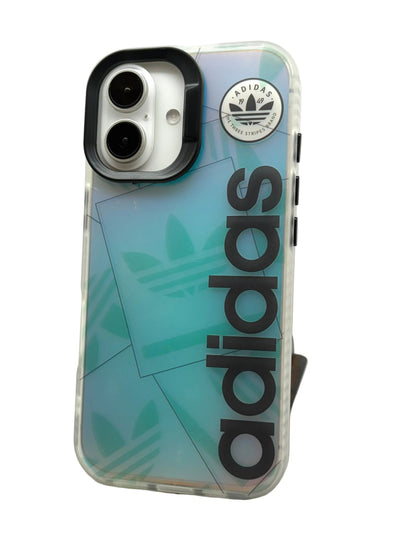 iPhone 3D Fluorescent Case - Black Adidas