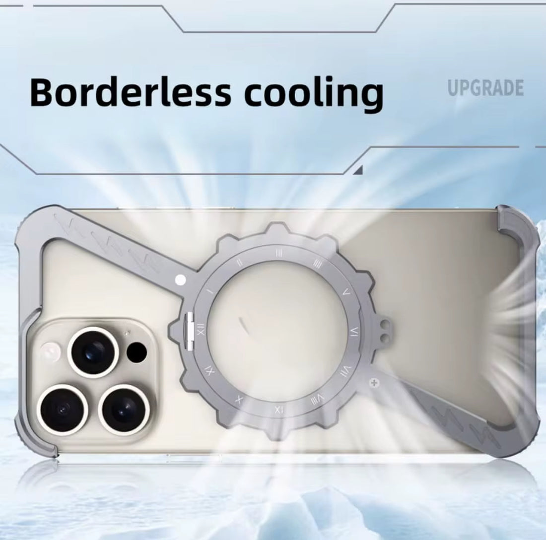 Luxury Aluminum Metal Magnetic Rotating Bracket Mobile Phone case