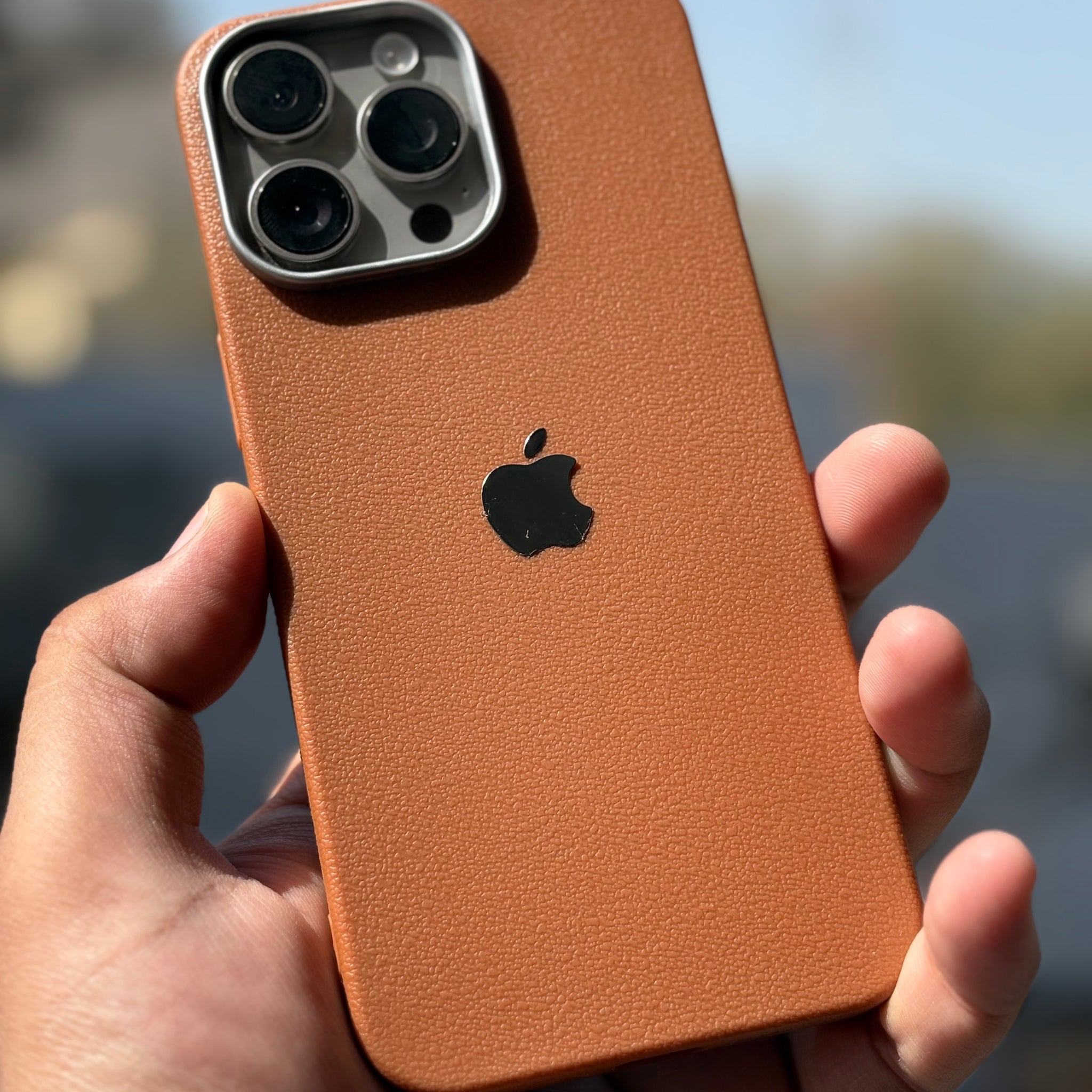 iPhone Leather Finish case (iPhone 15 Series)