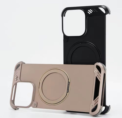 Luxury Borderless Aluminum Metal Frame Magnetic Phone Case