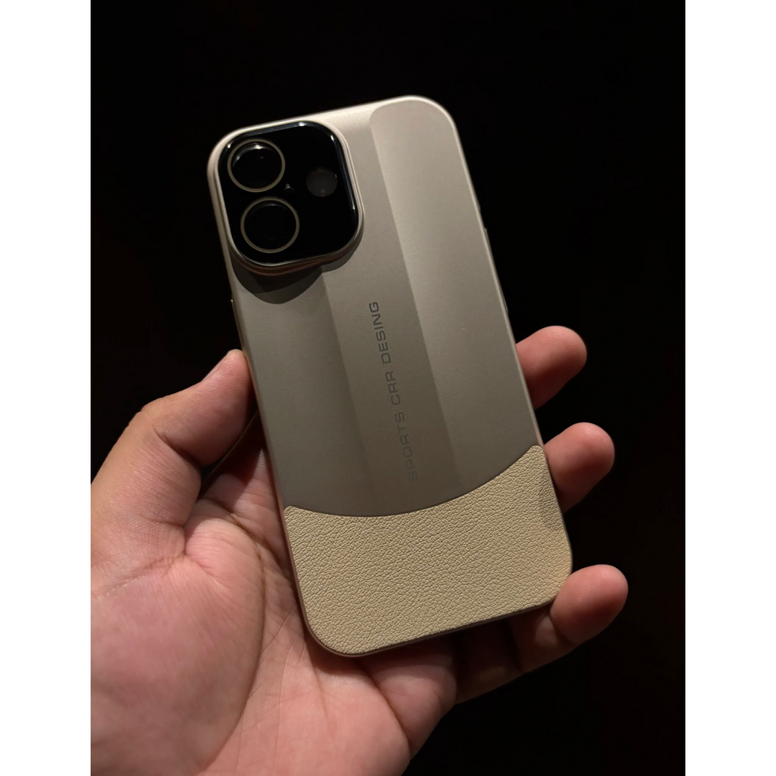 Sports Design Luxury Matte Case with Leather Grip