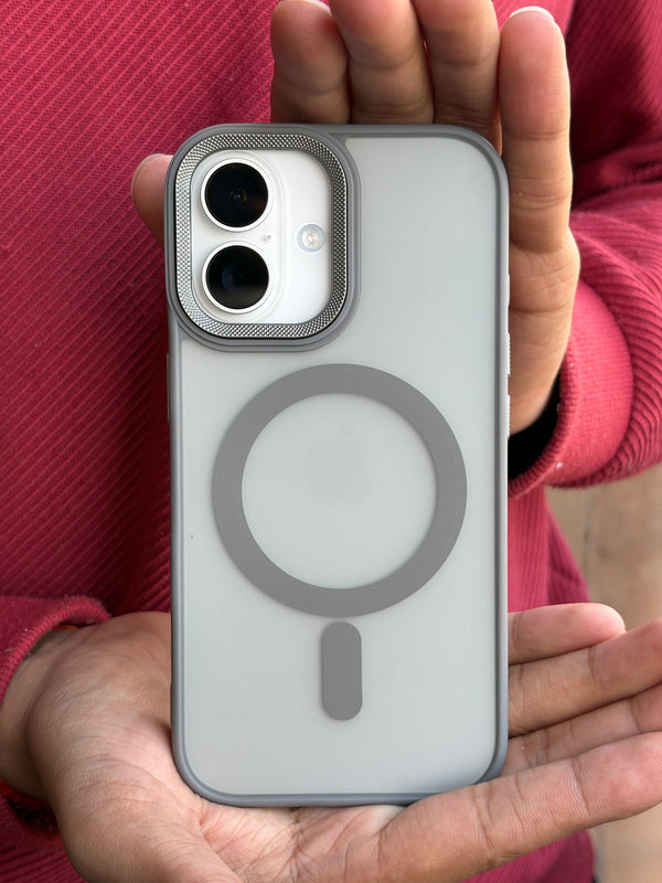 iPhone Smoked Magsafe matte finish case (Grey)