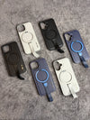 iPhone MagGrip Leather Case with Metal Ring.