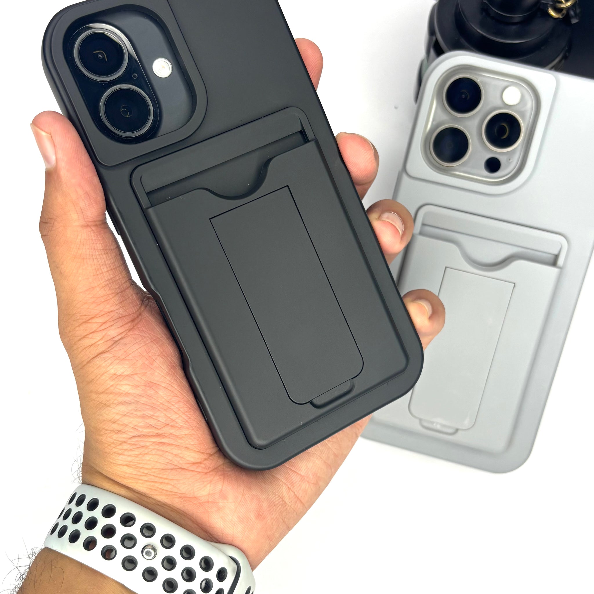 iPhone 3 in 1 Wallet and Stand Matte Finish Case (iPhone 13 Series)