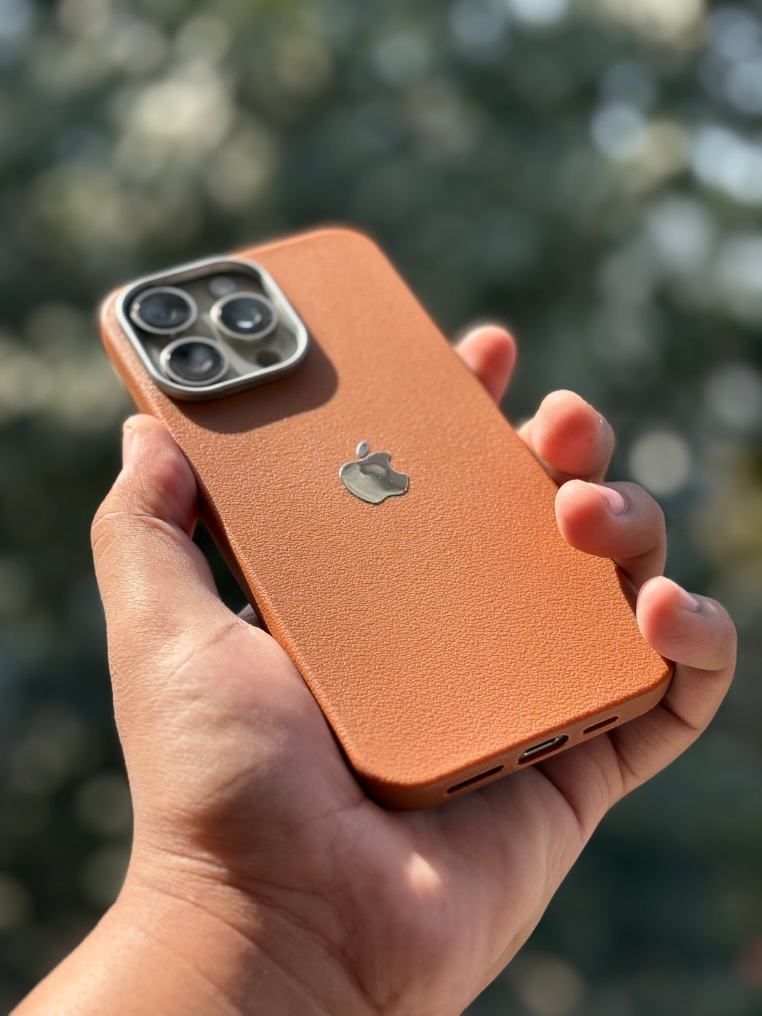 iPhone Leather Finish case (Brown)