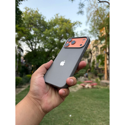 iPhone Leather Finish case (Grey)