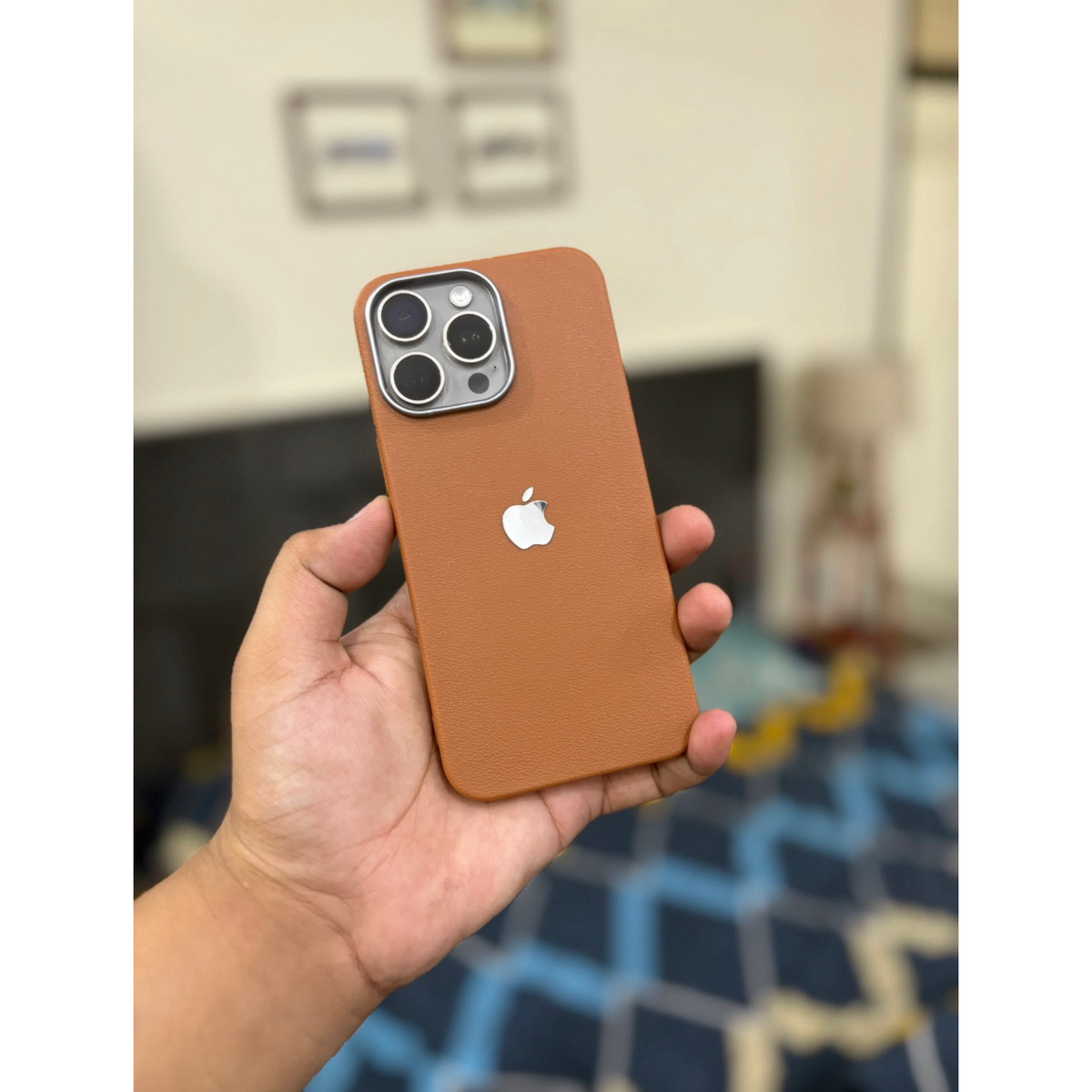 iPhone Leather Finish case (Brown)