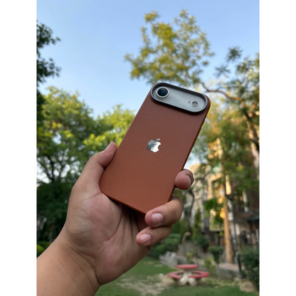 iPhone Leather Finish case (Brown)
