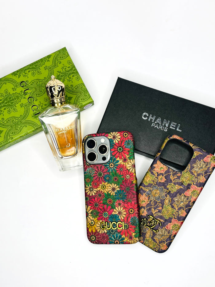 GUCCI - CHANEL Floral Hard Shell Case