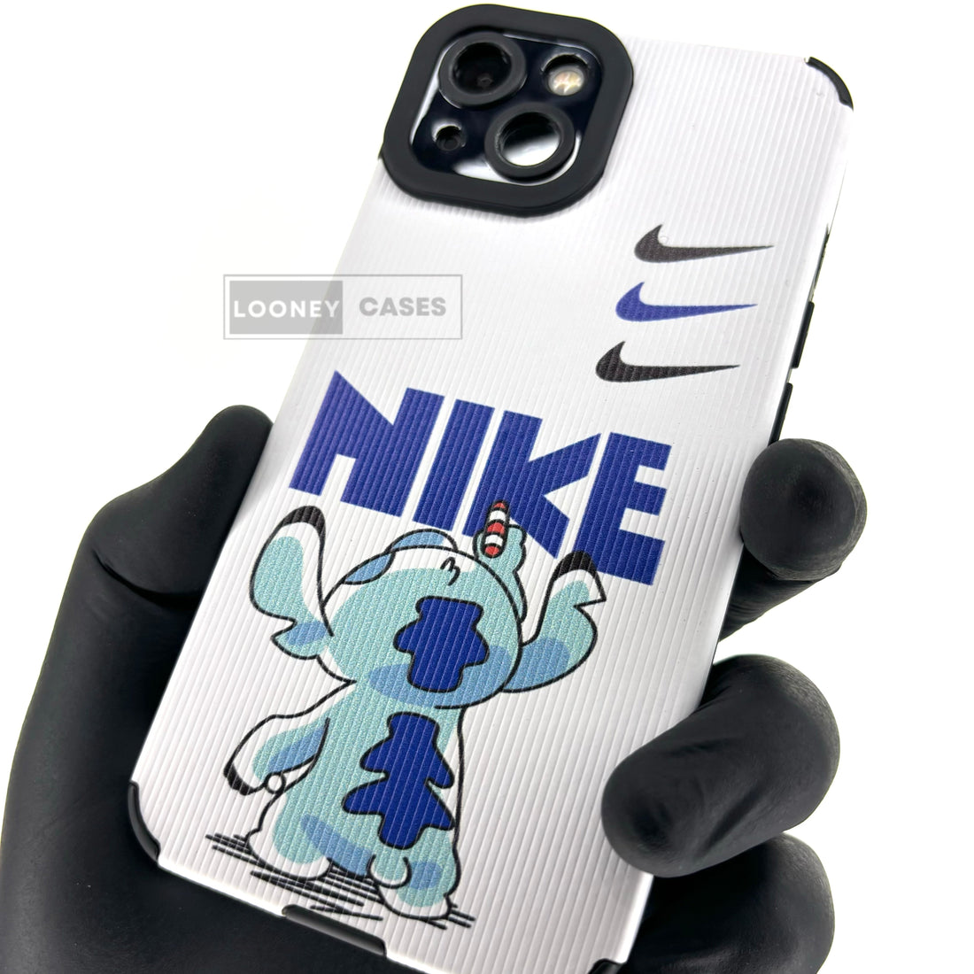 iPhone Textured Printed case - Blue NIKE (iPhone 15 Series)