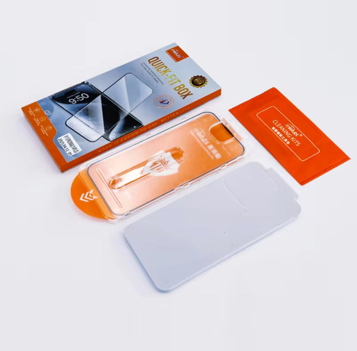 High Quality Easy Installation Box Quick Fit Screen Protector Tempered Glass