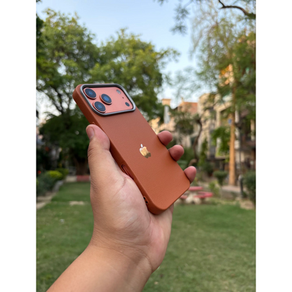iPhone Leather Finish case (Brown)