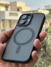 iPhone Smoked Magsafe matte finish case (Black)