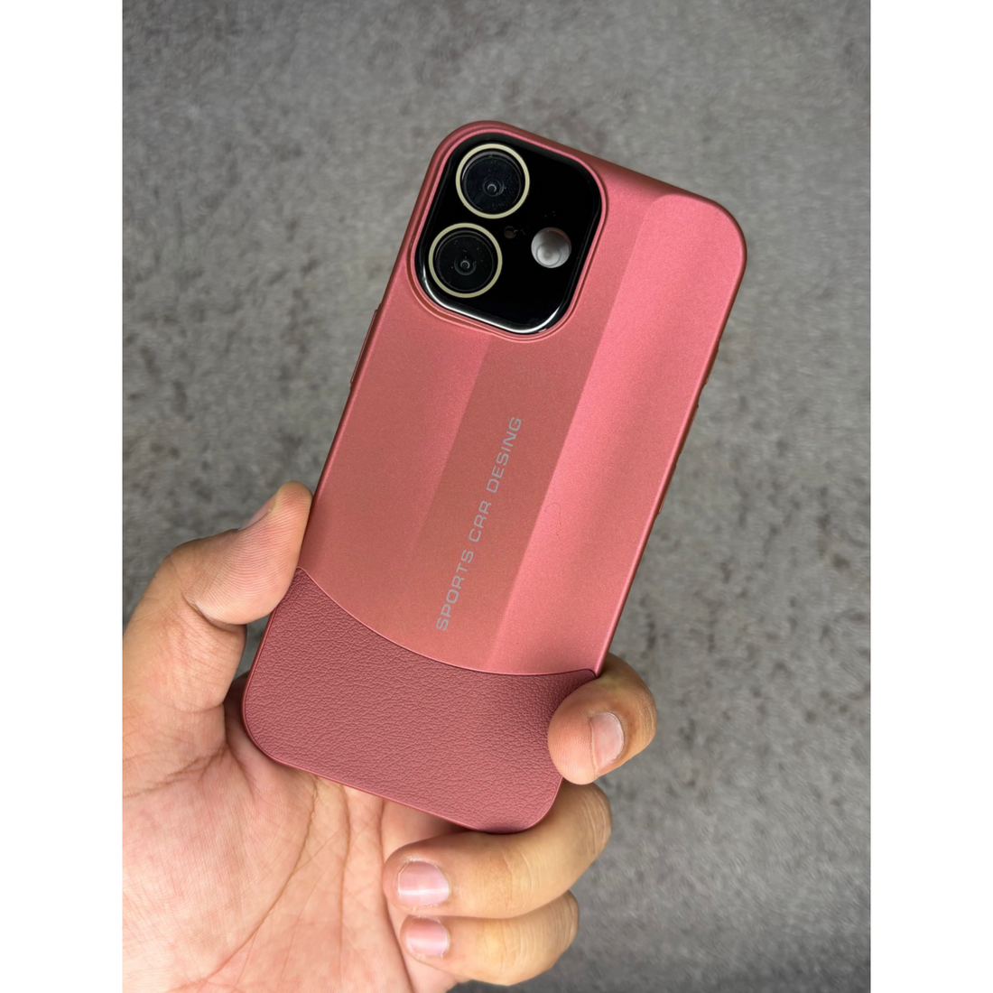Sports Design Luxury Matte Case with Leather Grip