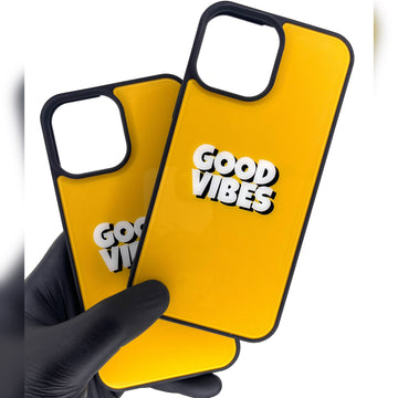 iPhone Glass Case - Good Vibes (iPhone 12 Series)