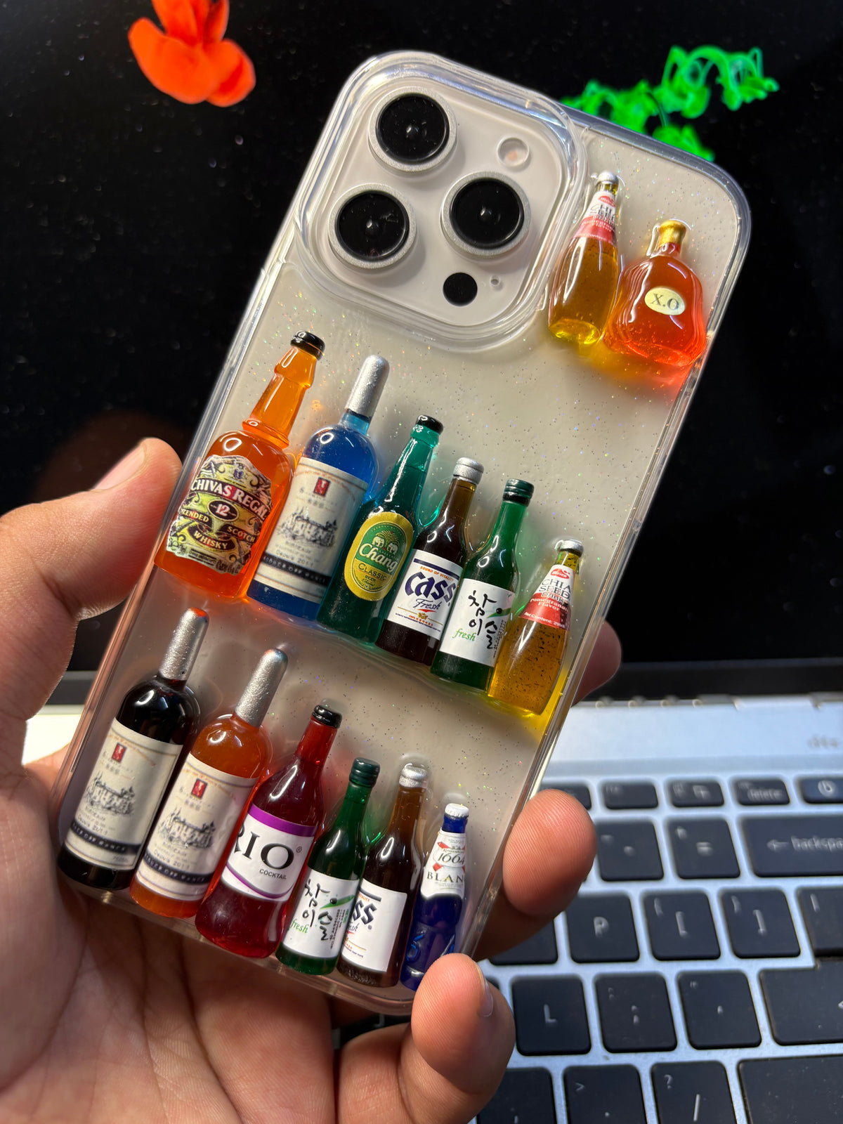 iPhone TPU 3D Bottle Case