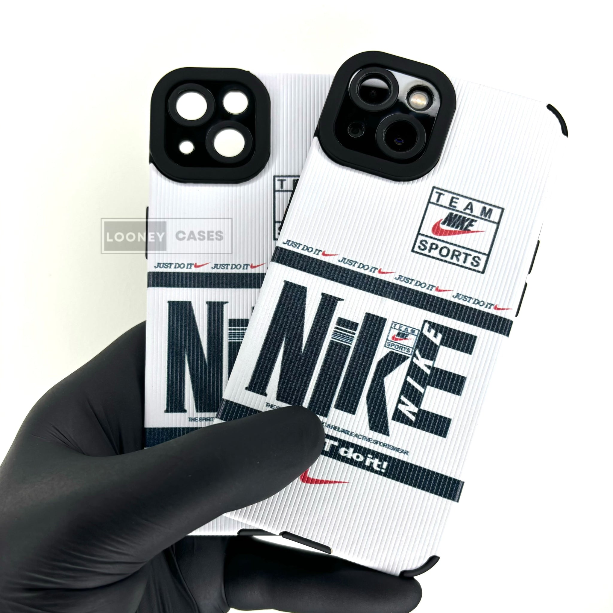 iPhone Textured Printed case - Green NIKE (iPhone 12 Series)
