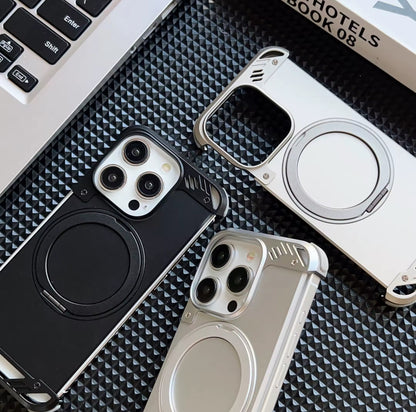 Luxury Borderless Aluminum Metal Frame Magnetic Phone Case