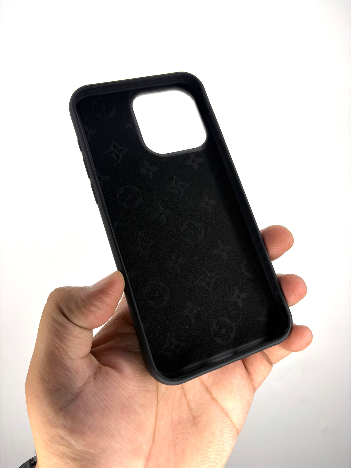 iPhone Leather Finish Case with Built-in Stand Spinner Wheel