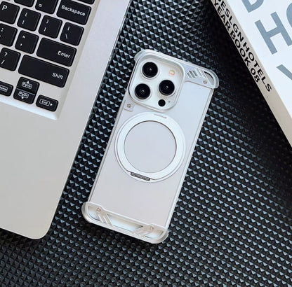 Luxury Borderless Aluminum Metal Frame Magnetic Phone Case