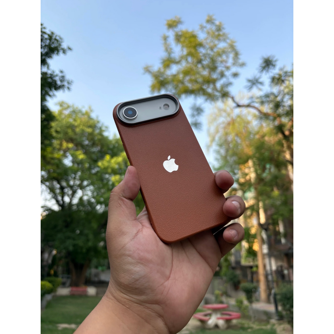 Pack of 2 (Brown, Black) - iPhone Leather Finish cases