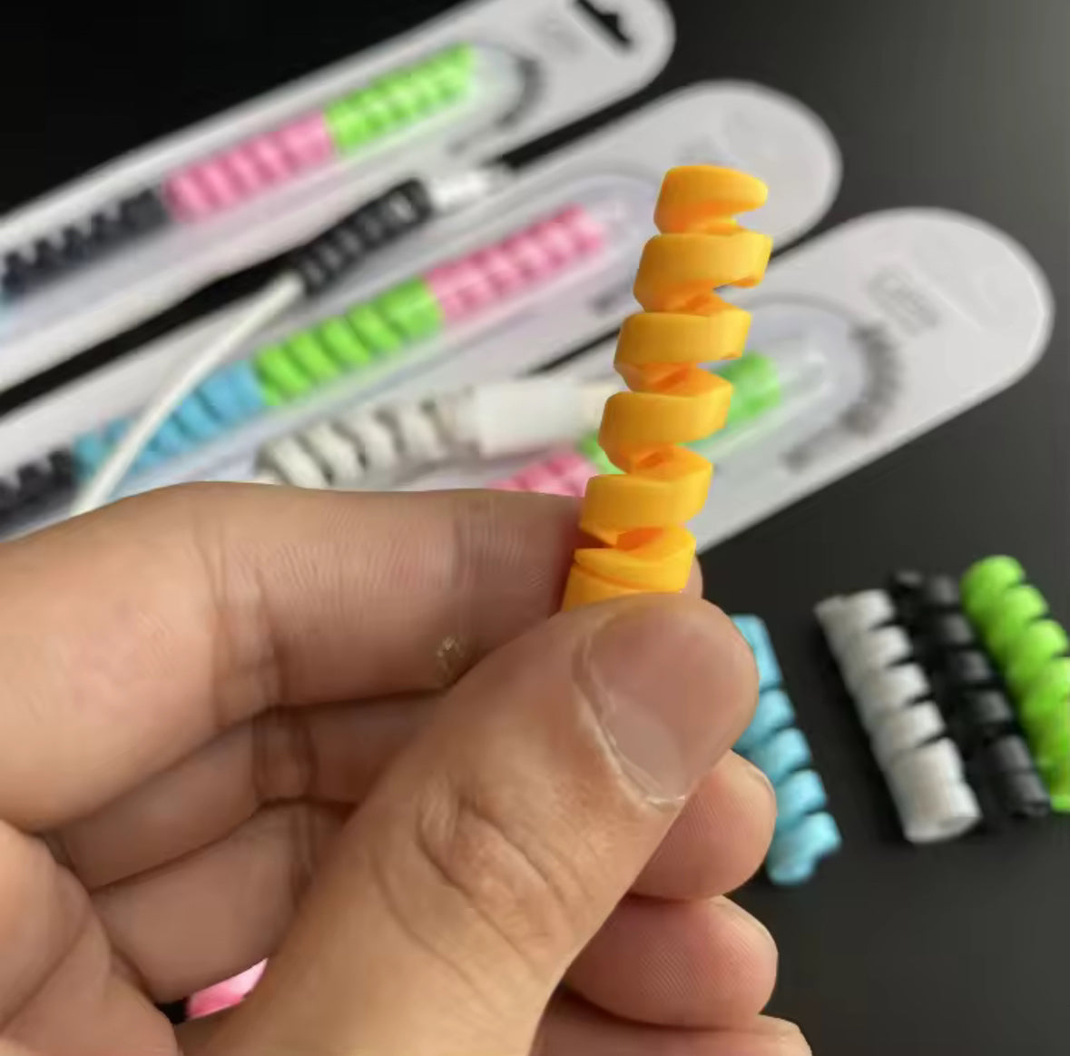 Highly Flexible Silicone Cable Protectors (4 pcs)