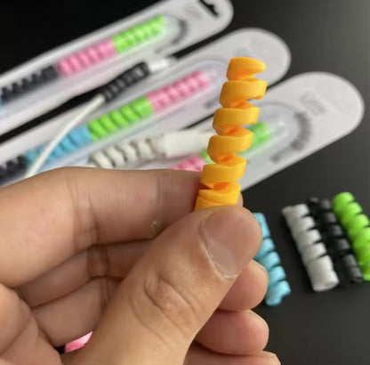 Highly Flexible Silicone Cable Protectors (4 pcs)