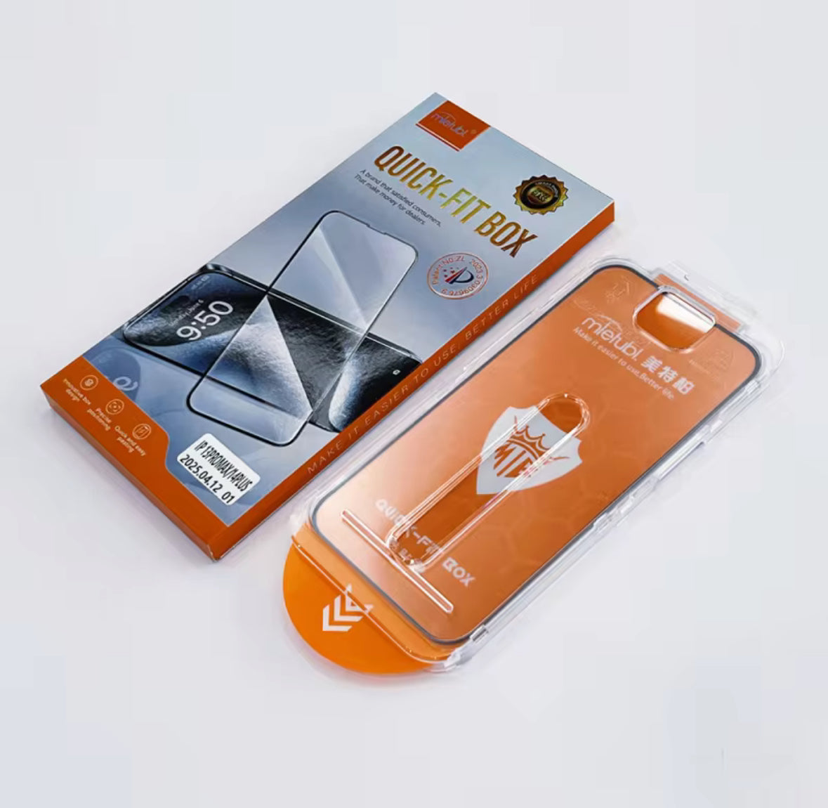 High Quality Easy Installation Box Quick Fit Screen Protector Tempered Glass