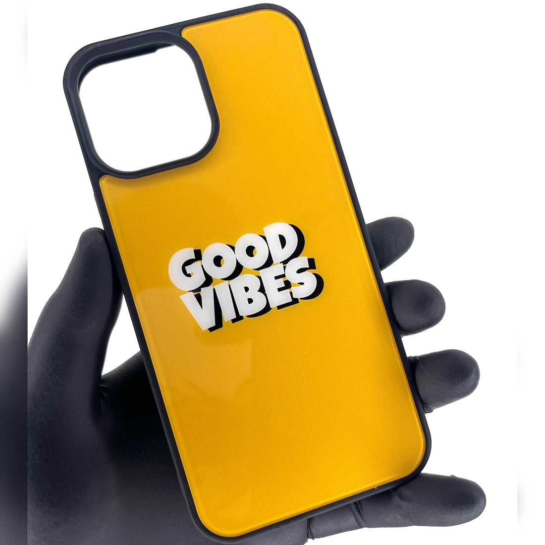 iPhone Glass Case - Good Vibes (iPhone 12 Series)