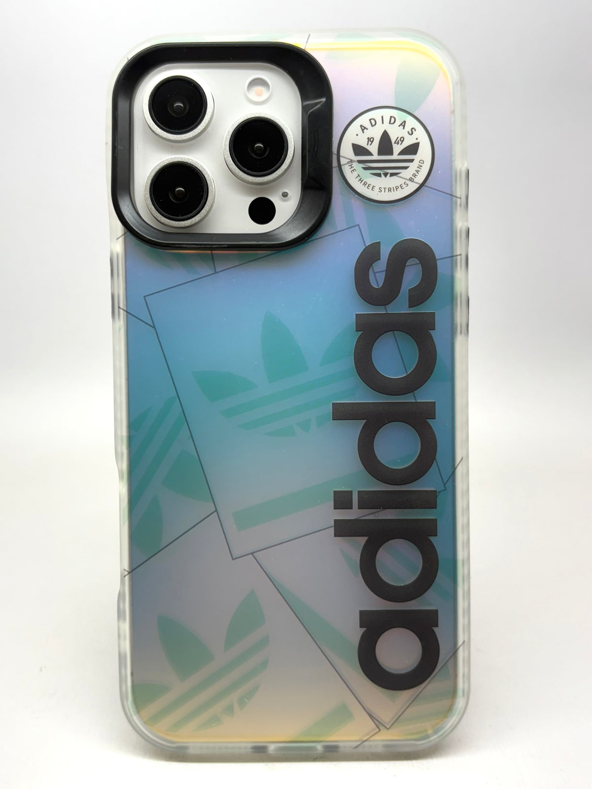 iPhone 3D Fluorescent Case - Black Adidas