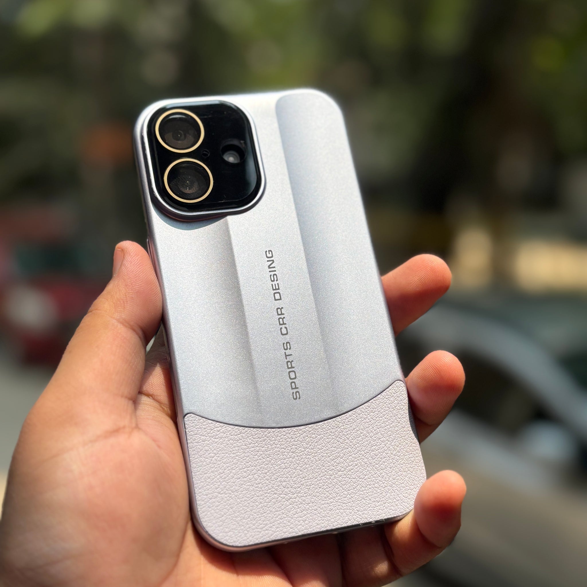 Sports Design Luxury Matte Case with Leather Grip