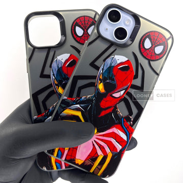 iPhone Matte Finish Case - Red Black Spider (iPhone 12 Series)