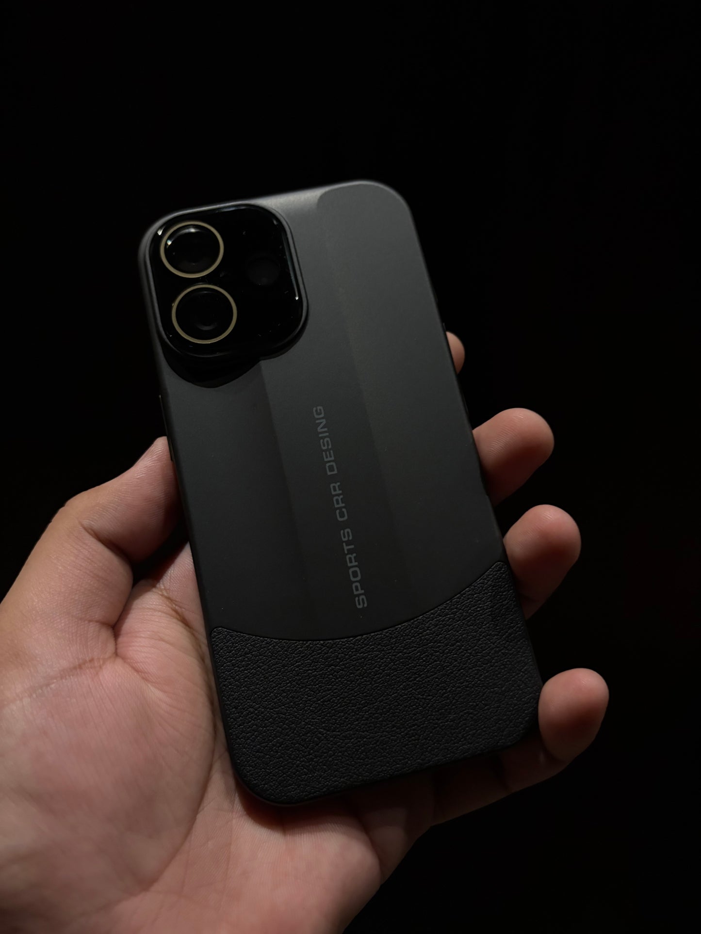 Sports Design Luxury Matte Case with Leather Grip