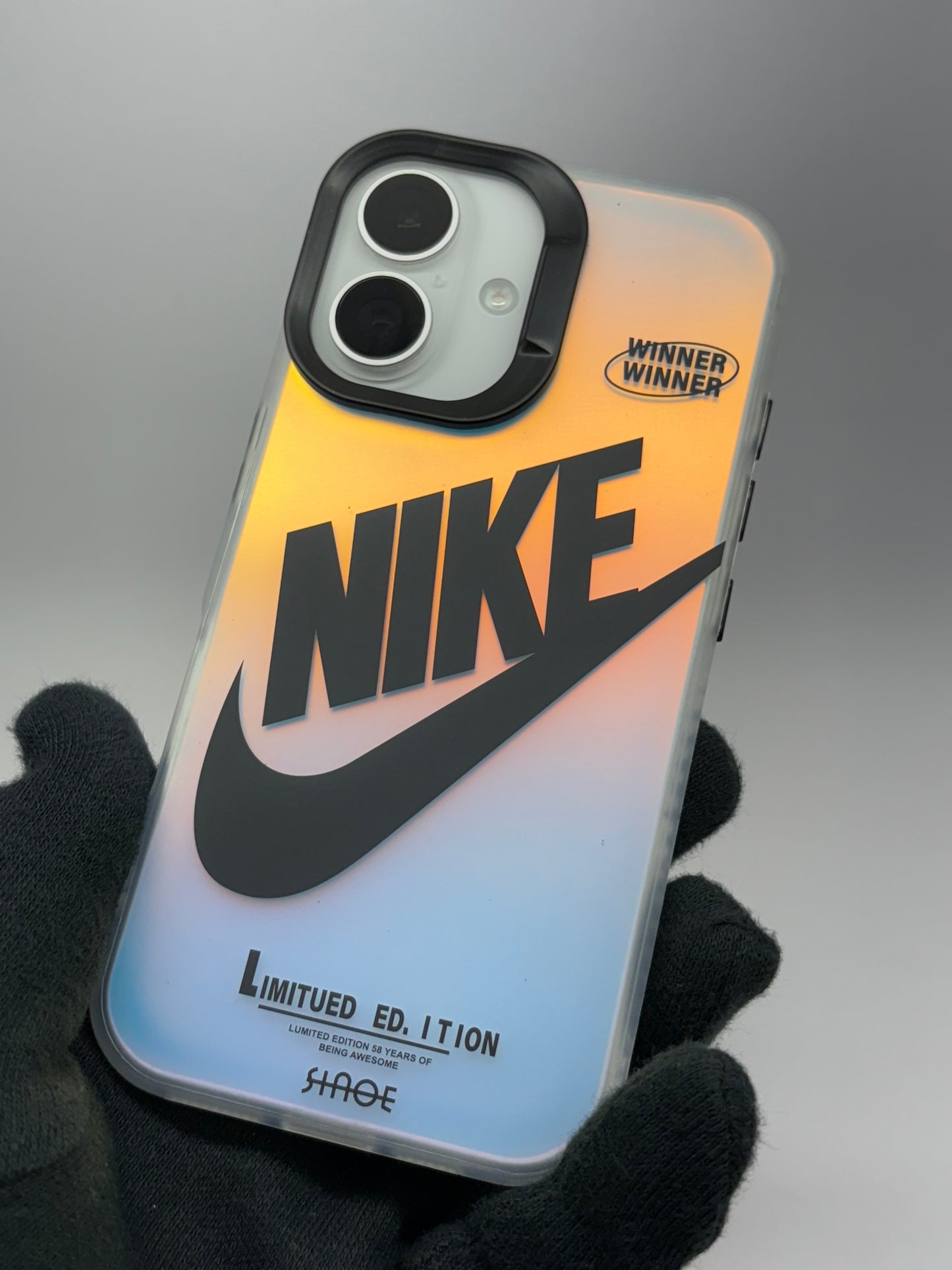 iPhone 3D Fluorescent Case - Black Tick